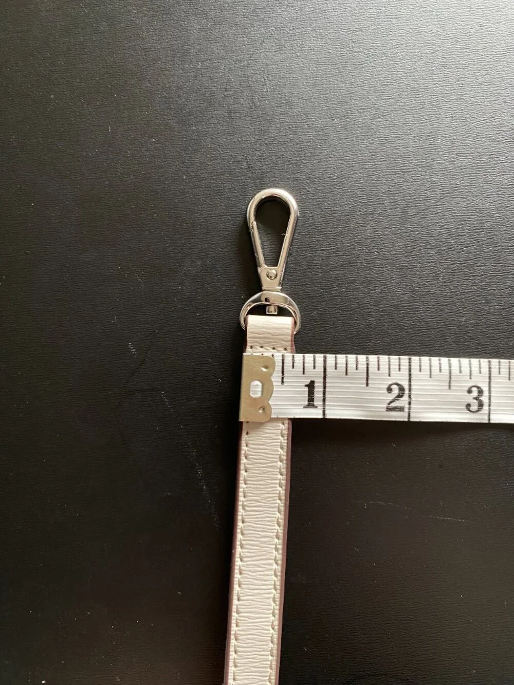 DKNY Ivory Off White Adjustable Shoulder Bag Replacement Strap Silver Tone